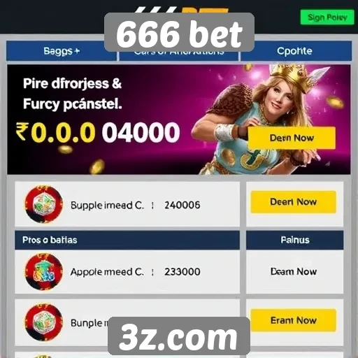 Ofertas promocionais disponíveis na 666 bet